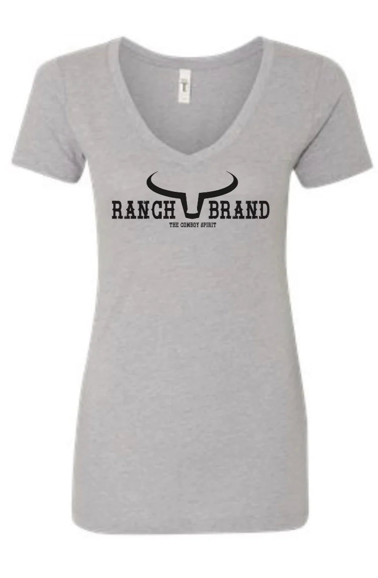 T-shirt col V Ranch Branch
