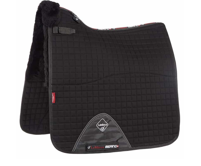 Tapis De Selle LeMieux Merino+ Pour Dressage, Demi-doublé, Confort Et élégance
