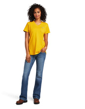 Charger l&#39;image dans la galerie, Chandail manche Ariat courte Rebar v neck travail/ work t shirt
