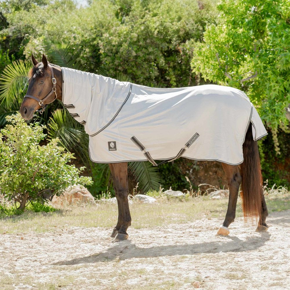 Equinavia Brisk Fly Sheet avec Col Amovible - Gris Argenté