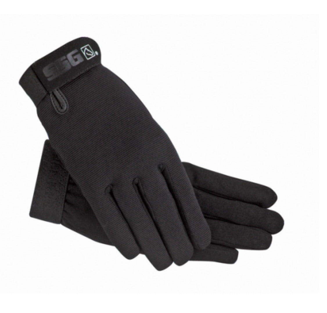 Gants D'équitation SSG Noirs - Taille Moyenne - Occasion