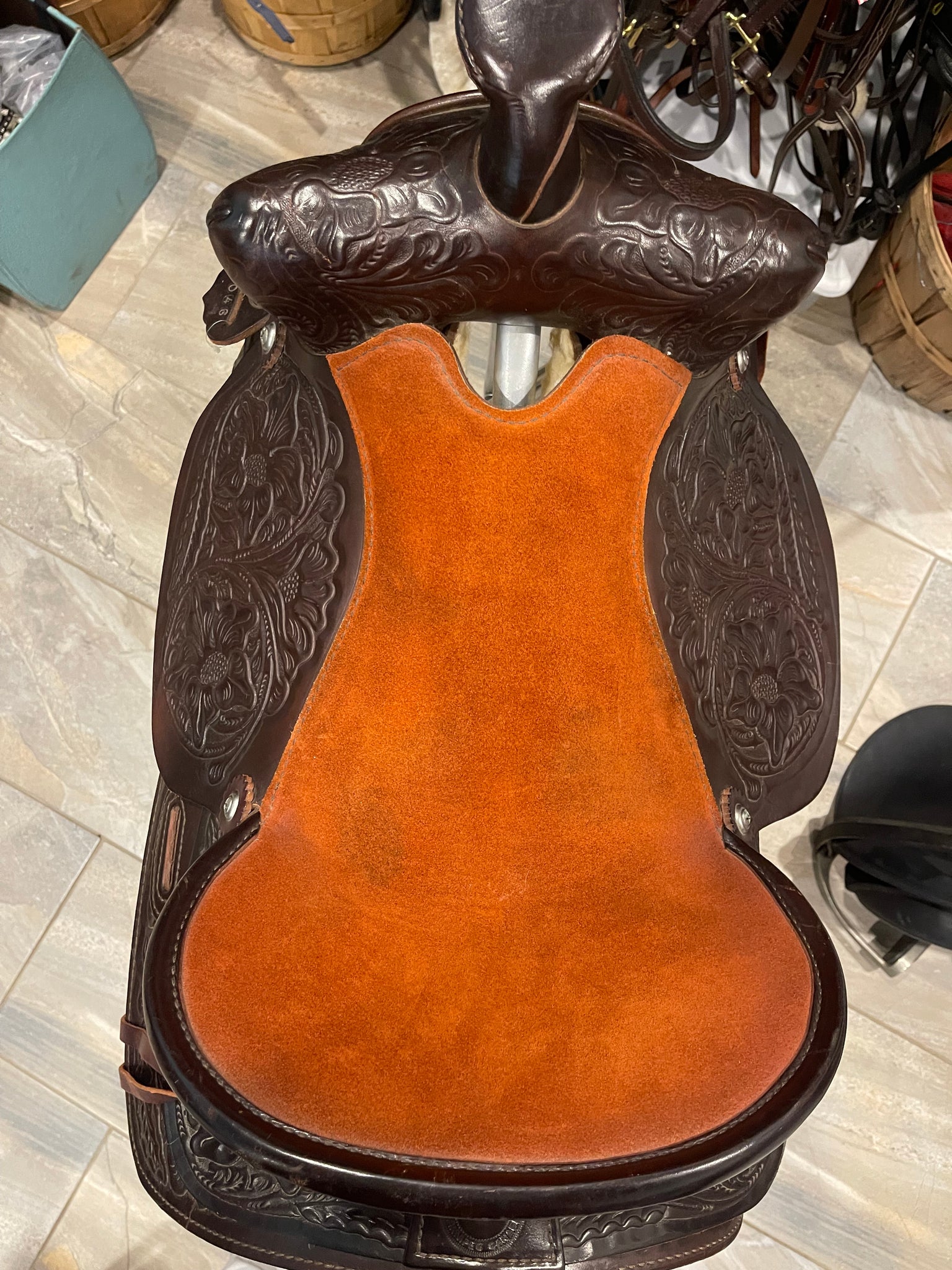 A&M Reitsport Selle western Utah ECO en cuir de buffle de A&M Reitsport Selle western Utah ECO en cuir de buffle de
