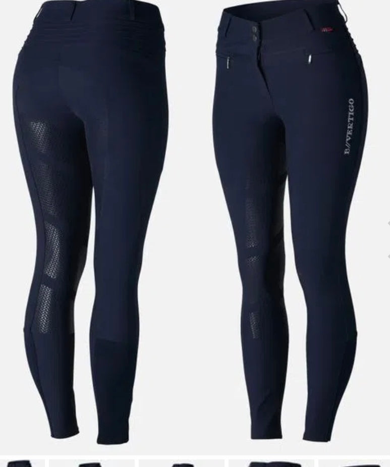 Pantalons d'équitation à fond intégral en silicone B Vertigo Drea pour femmes